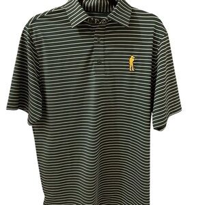 U Suck At Golf Men’s Shirt, Size M, Georgia Stripes Polo, Green & White …